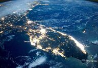 The lights of Florida from space